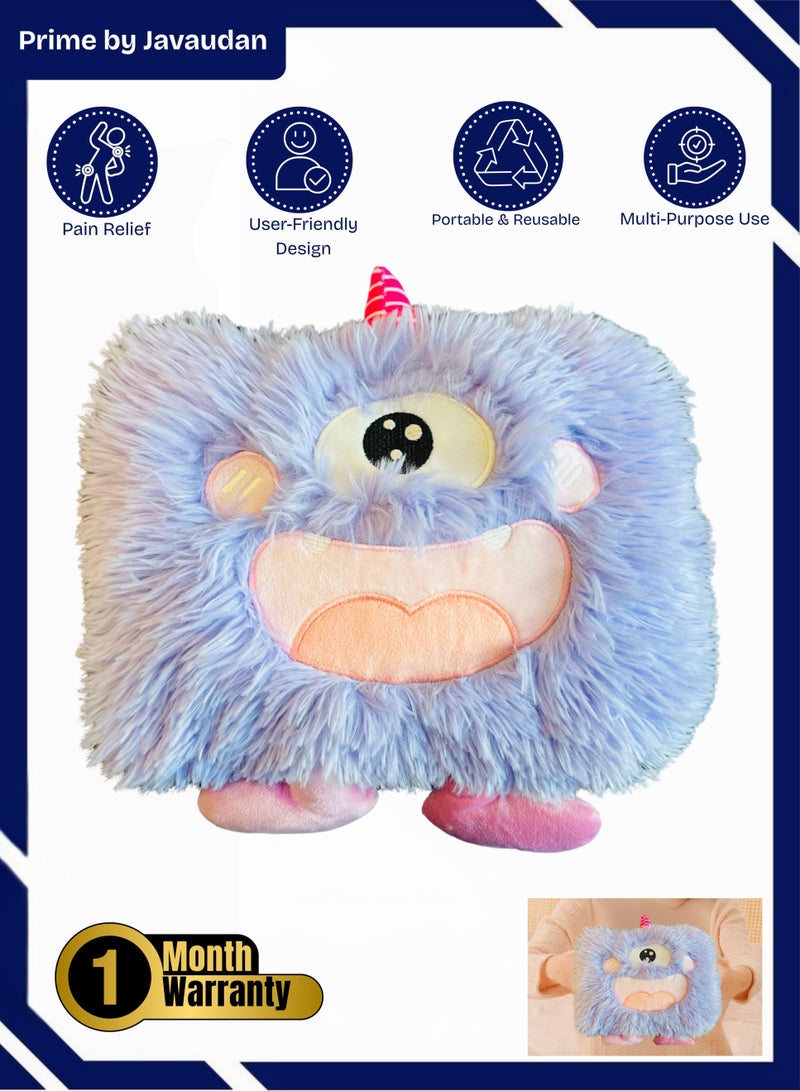 برايم بي جافاودان حقيبة ماء ساخن كهربائية قابلة لإعادة الشحن مع غطاء من الصوف لتخفيف آلام التشنجات والرقبة والكتفين وحقيبة العلاج الساخن وتدفئة اليدين والقدمين - Image 1