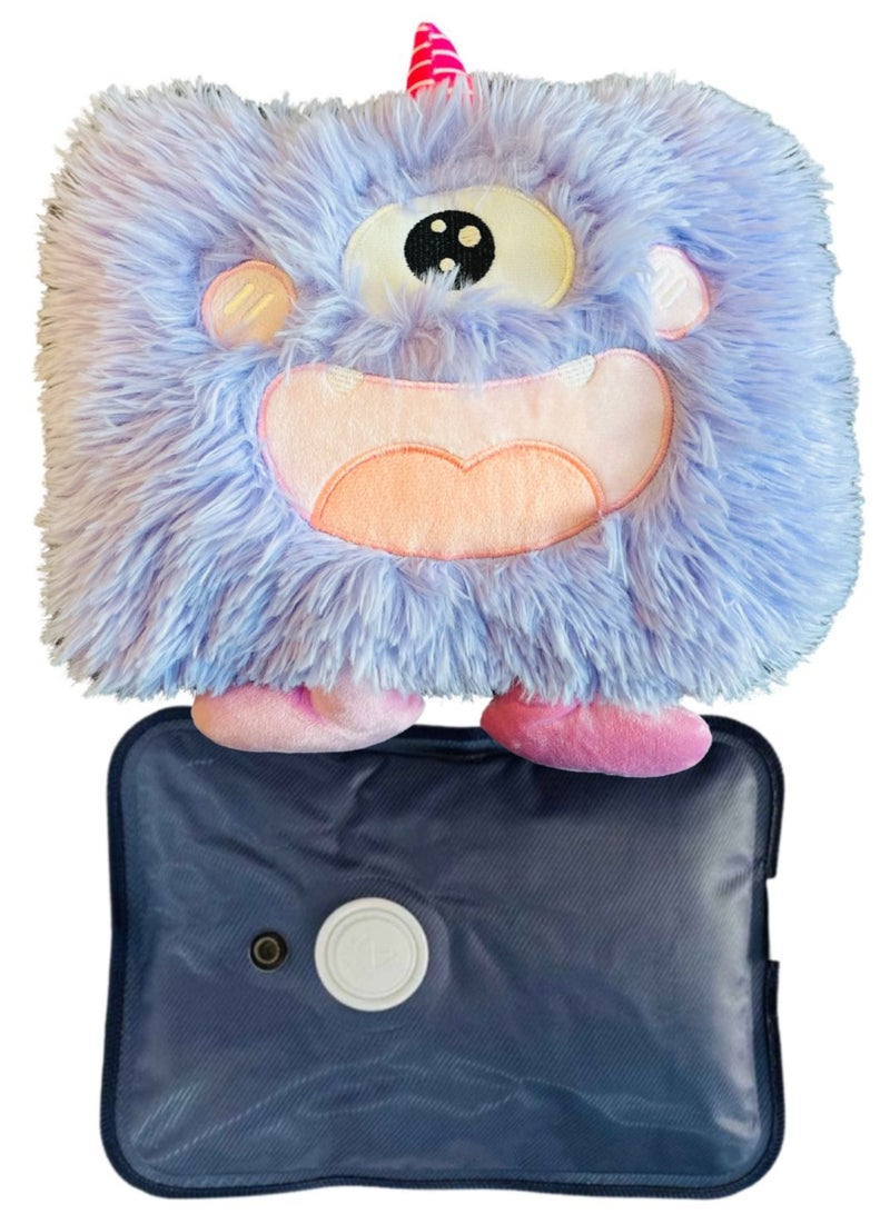 برايم بي جافاودان حقيبة ماء ساخن كهربائية قابلة لإعادة الشحن مع غطاء من الصوف لتخفيف آلام التشنجات والرقبة والكتفين وحقيبة العلاج الساخن وتدفئة اليدين والقدمين - Image 2