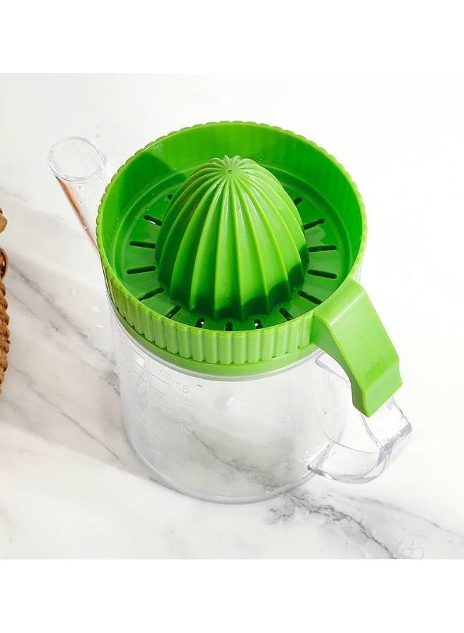 MOMENT عصارة الليمون والبرتقال من سيتروس، فاصل الدهون، معصرة يدوية مزودة بكوب قياس مدمج ومصفاة، 500 مل/16 أونصة - Image 3