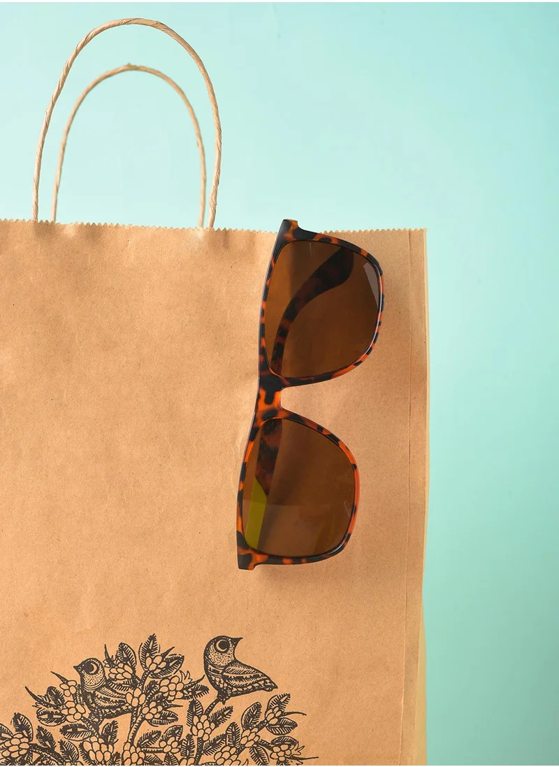 صوص هاوت Brown Lens Brown Wayfarer Sunglasses