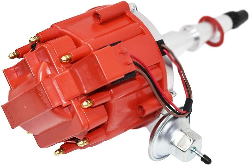 A-Team Performance HEI Complete Distributor with 65K Coil - Red Cap for SBC/BBC Chevy AMC Jeep V8 - Image 2