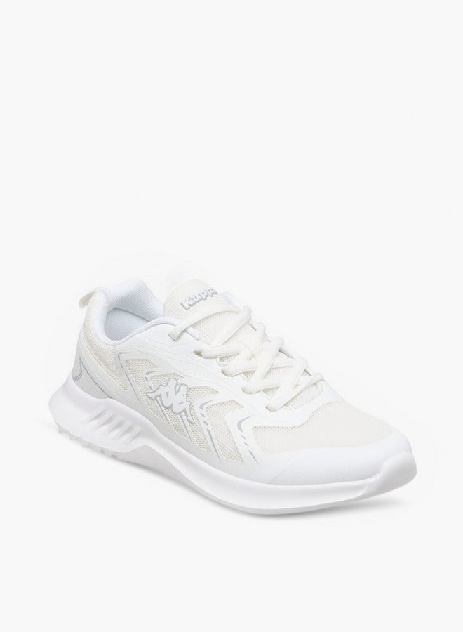 Kappa Women's Logo Print Sports Shoes with Lace-Up Closure - Image 2