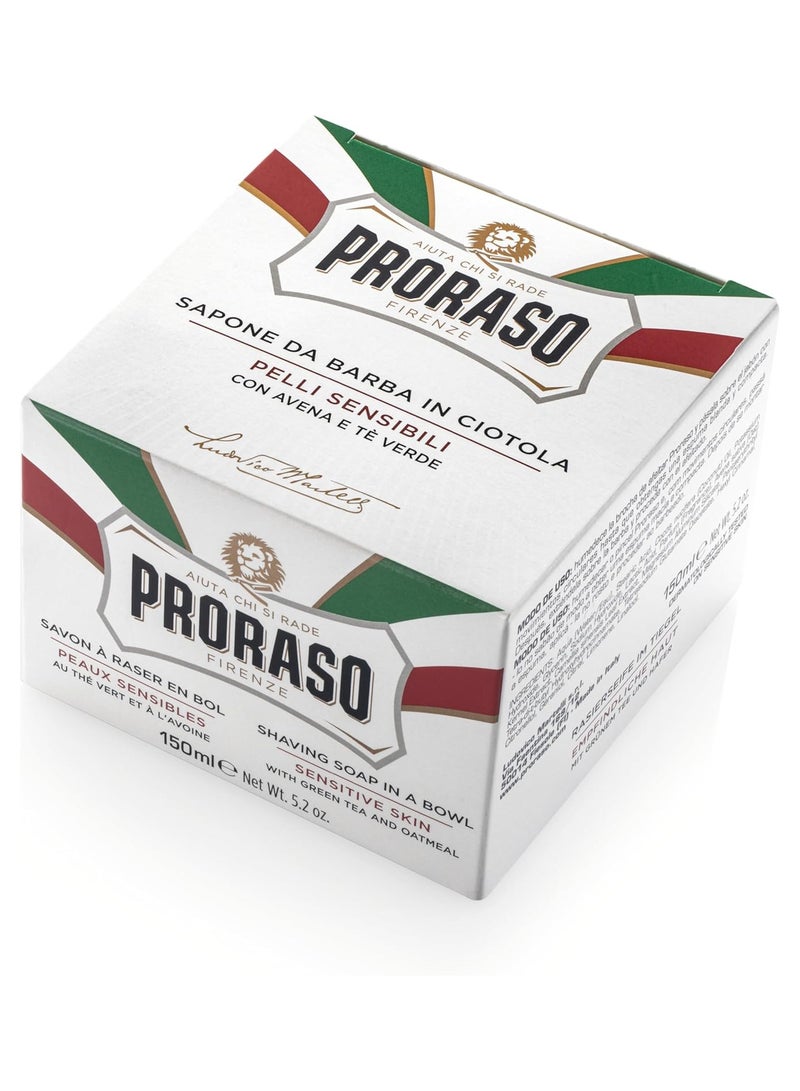proraso Shaving Soap In A Bowl 150Ml White - Image 3
