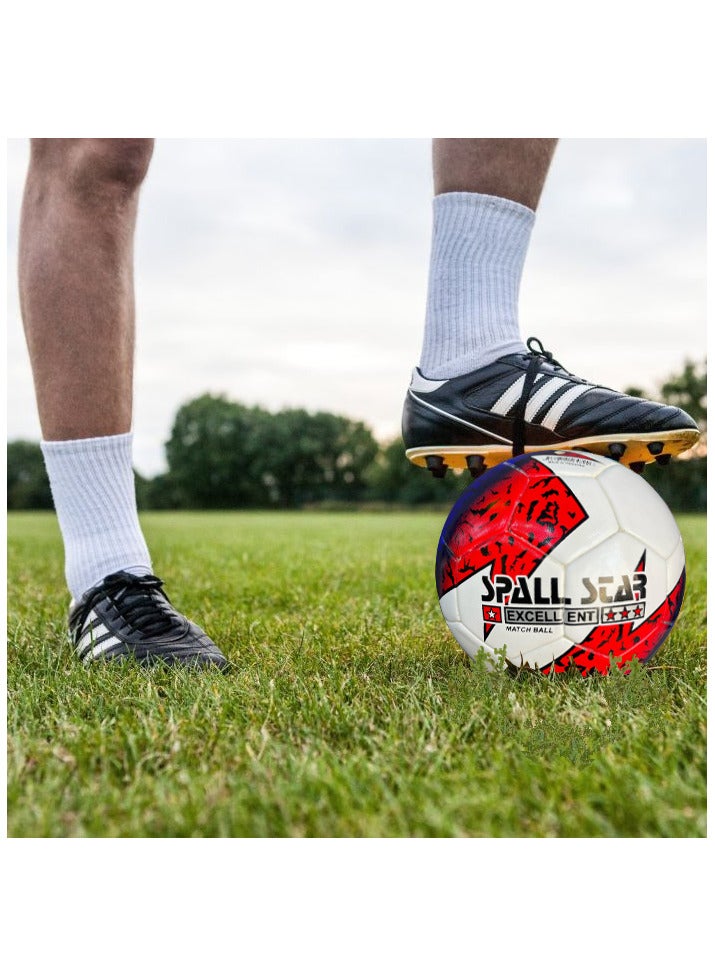 Spall Football Soccer Ball For Matches World Cup Best Indoor/Outdoor Water Proof Ball For Prefessional Training And Match Men And Women Youth And Adult - Image 2