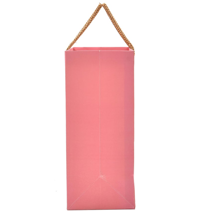 PPJ ® -HAPPY BIRTHDAYPLAIN PINK THEME PARTY (30 Pcs.) PAPER CARRY BAG, 13 Inch X 11 Inch X 4.75 Inch RETURN GIFT/HAPPY BIRTHDAY/RETURN GIFTS/GIFTS/GIFT BAGS/GIFT COVERS (Pack of 30) - Image 4