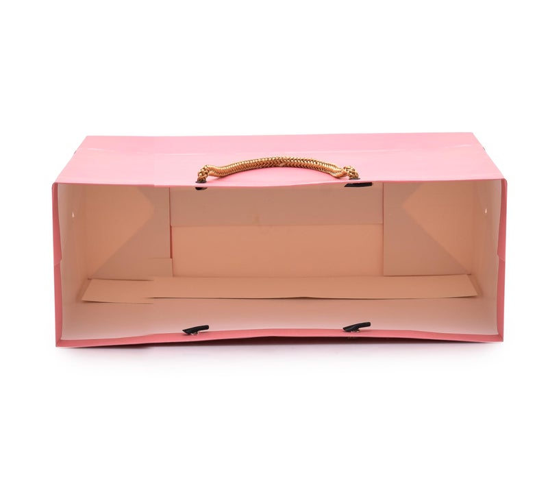 PPJ ® -HAPPY BIRTHDAYPLAIN PINK THEME PARTY (30 Pcs.) PAPER CARRY BAG, 13 Inch X 11 Inch X 4.75 Inch RETURN GIFT/HAPPY BIRTHDAY/RETURN GIFTS/GIFTS/GIFT BAGS/GIFT COVERS (Pack of 30) - Image 5