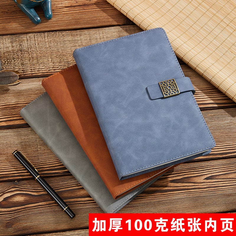 Generic Business Notebook a5 Notepad Set Notebook Creative Office Bookkeeping Retro Diary Handbook A5 