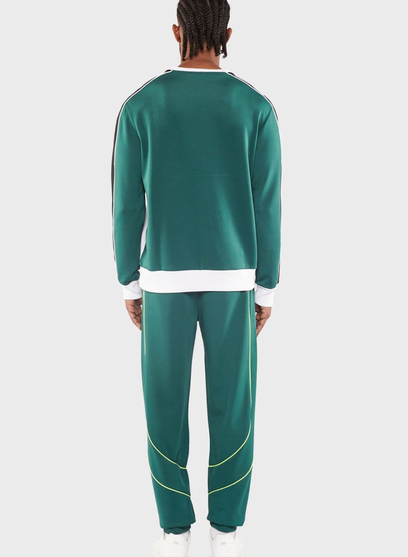 Blue Age Color Block Sweatshirt - Image 2