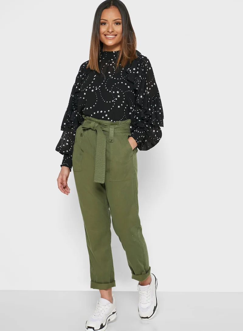 Ginger Self Tie Chino Pants