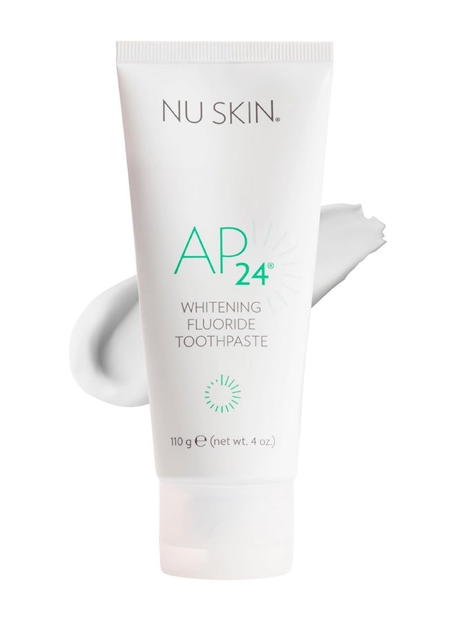 نو سكين معجون أسنان نو سكين AP 24 للتبييض بالفلورايد، مزيج AP 24، بنكهة النعناع بالفانيليا، يبيض الأسنان، يزيل البقع السطحية، يمنع تسوس الأسنان وطبقة البلاك، آمن على المينا، 110 جرام / 4 أونصات - Image 1
