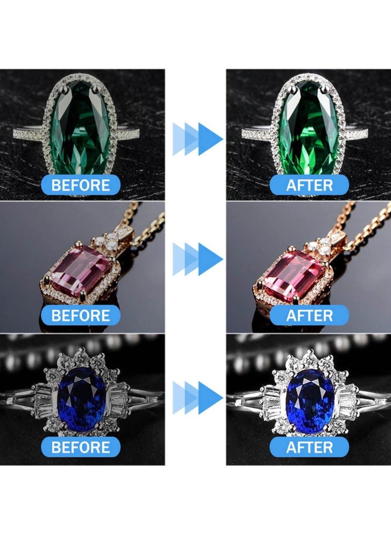 Jaysuing Jewelry Cleaner Spray, Dirt Cleaner, Rust Removal, Polish, Jewellery Cleaner with Brush, Diamond Shine Jewelry Cleaner - Image 4