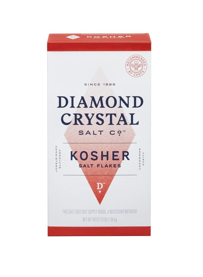Diamond Crystal ملح دايموند كريستال كوشير – نكهة كاملة، بدون إضافات – نقي وطبيعي منذ عام 1886 – 3 أرطال (عبوة جديدة) - Image 1