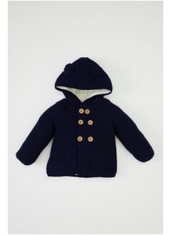 DeFacto Babyboy Tricot Regular Fit Hooded Long Sleeve Cardigan  - Image 2