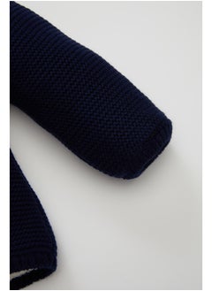 DeFacto Babyboy Tricot Regular Fit Hooded Long Sleeve Cardigan  - Image 5