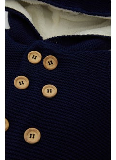 DeFacto Babyboy Tricot Regular Fit Hooded Long Sleeve Cardigan  - Image 3