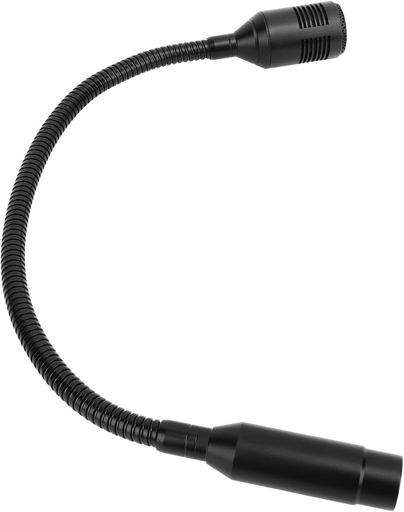 45cm Gooseneck Microphone, Capacitive, Aluminium Alloy, 3 Pin Plug - Flexible 360° Rotation, Noise Reduction Chip, Clear Sound for Conference and Podium Use - Image 2