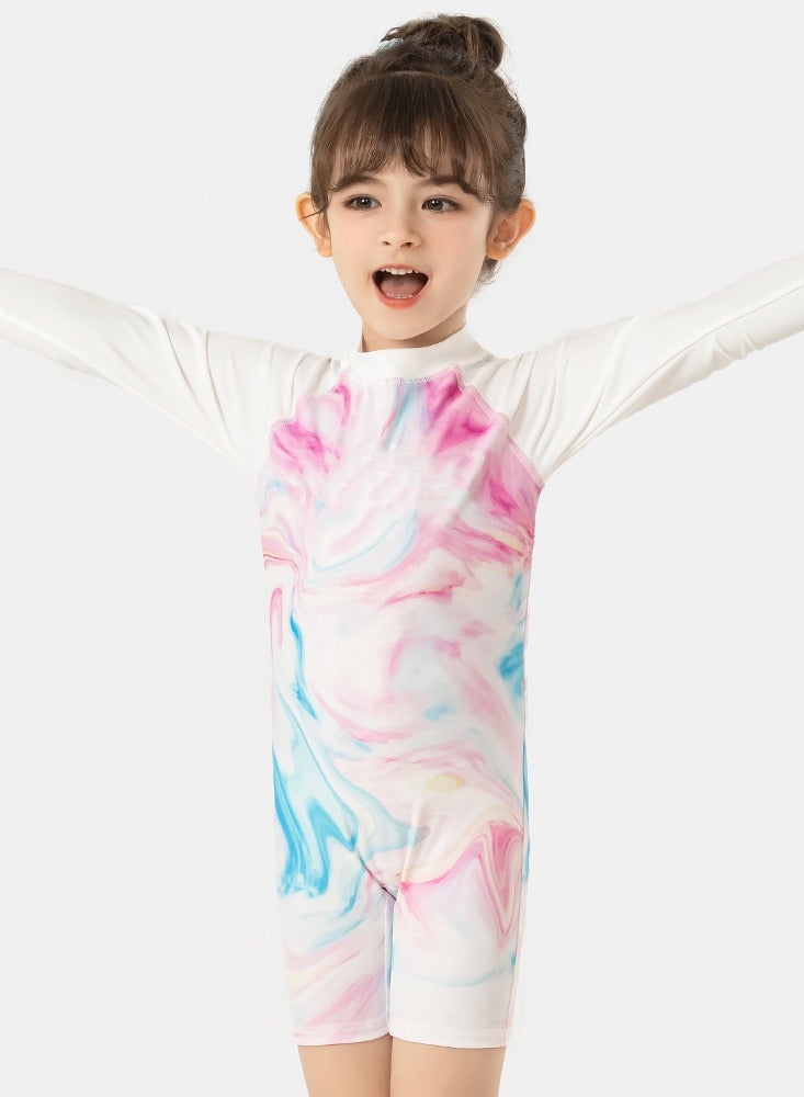 Swimming Wear With Swim Cap Suit for Toddler/Junior/Youth Aged 7 Years For  Girls one piece，No formaldehyde, bleach, and fluorescent agen - Image 4