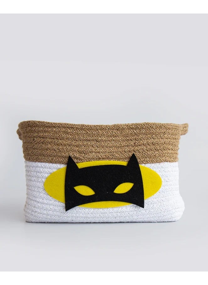 Yellow Doodle - Yellow Doodle Cotton Rope Basket - Superbaby (Medium) - Image 1