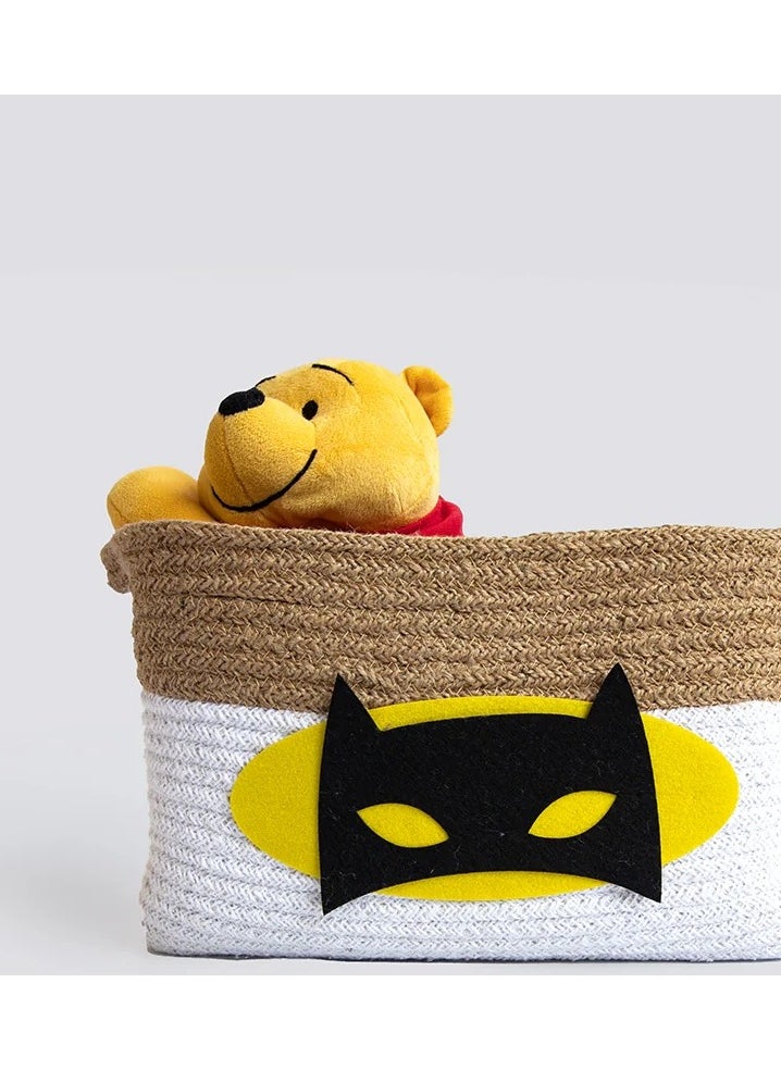 Yellow Doodle - Yellow Doodle Cotton Rope Basket - Superbaby (Medium) - Image 1