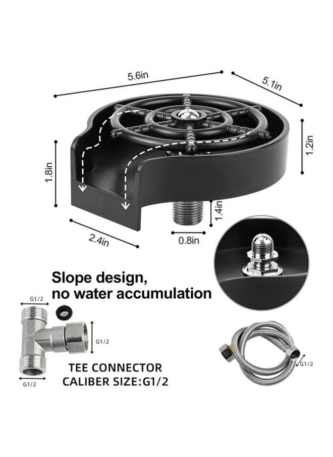 Taimi Automatic Cup Rinse Fast Rinse with Accessories Quick Cup Washer for Kitchen Sink Automatic Cup Cleaner Tap for Glass Bar for Baby Bottle  - Image 2