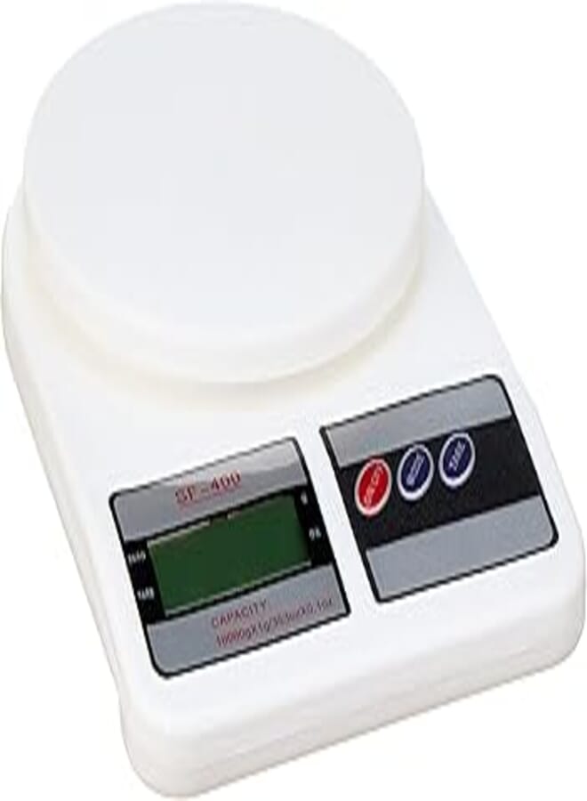 OR Electronic digital kitchen scale 10kg/1g a timer and clock
