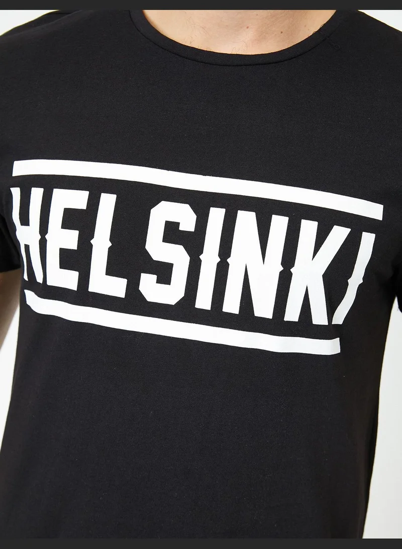 KOTON Letter Printed T-Shirt