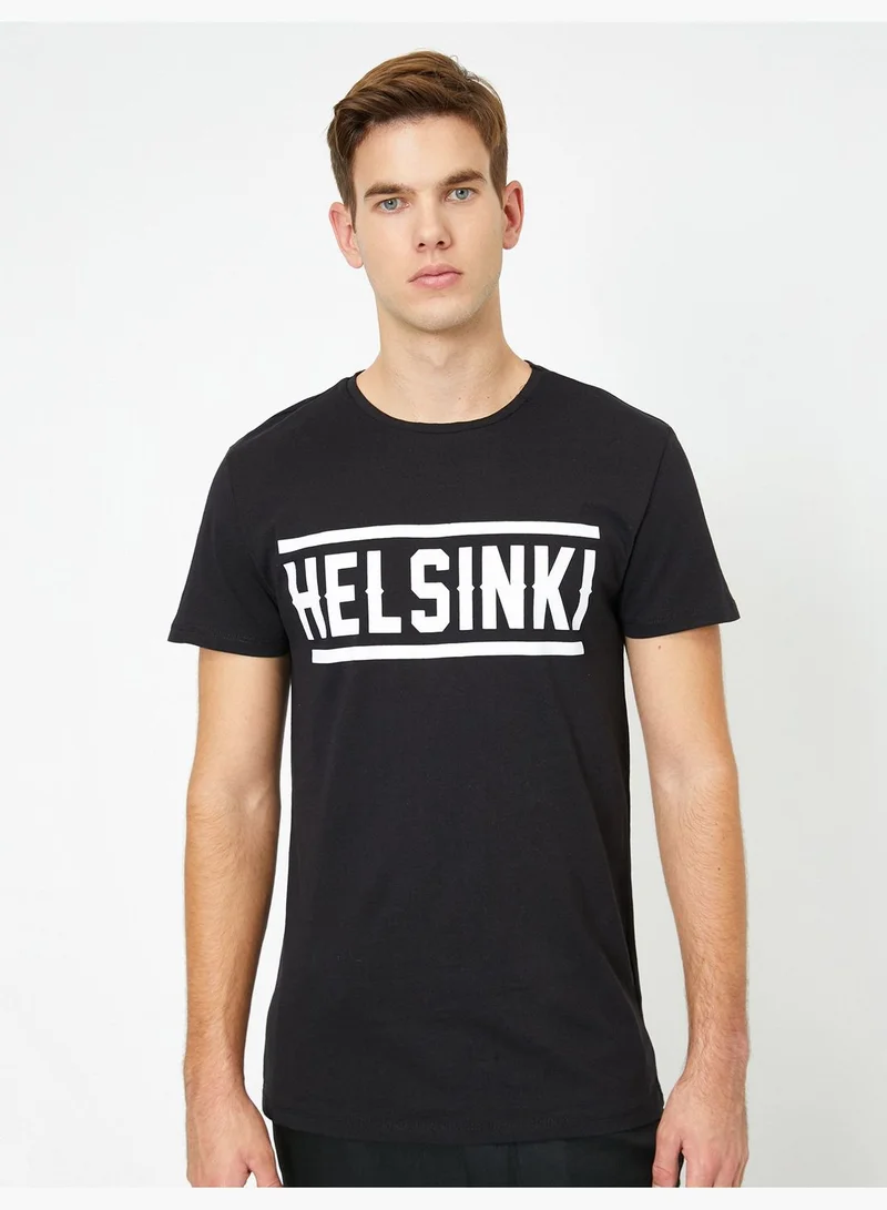 KOTON Letter Printed T-Shirt