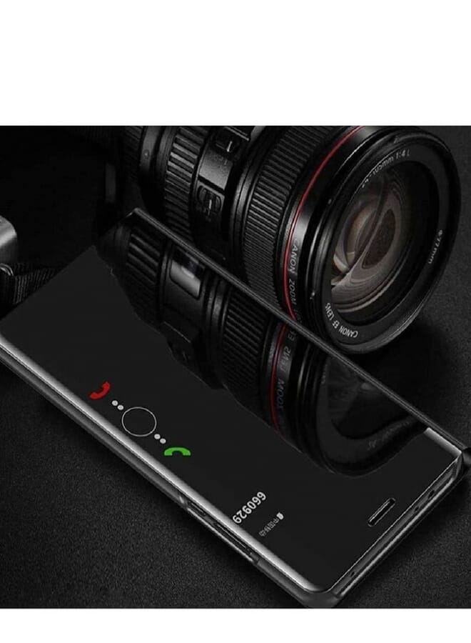 PROMASS Protective 360 Shockproof Mirror Flip Case Cover For Huawei Y9S Black - Image 2