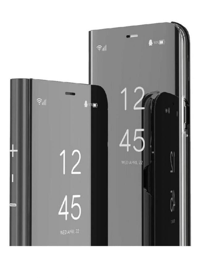 PROMASS Protective 360 Shockproof Mirror Flip Case Cover For Huawei Y9S Black - Image 1