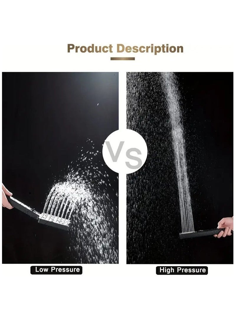 Arabest - Transform Your Shower Experience with a 6 High Pressure RainShower Head and Two-in-One Handheld Set, Plus 78 Extra LongHose, 3-Way Diverter, and Adhesive Shower Head Holder! - Image 1