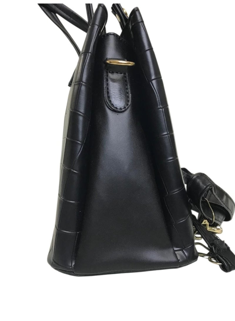 Luxury Women’s Leather Handbag & Crossbody – Classic Black Design, Elegant, Lightweight & Perfect for Everyday Use and Occasions - Image 3