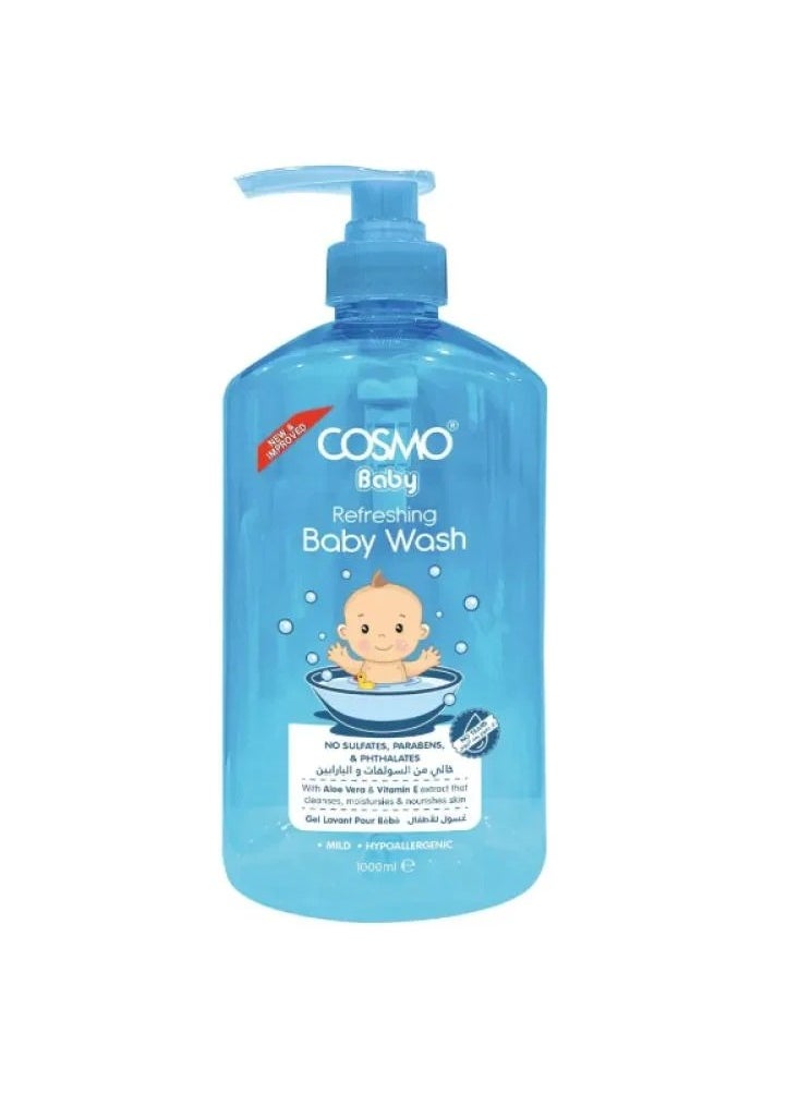 COSMO Refreshing Baby Wash 1000 Ml 