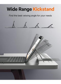 T I G O iPad 11th (A16, 2025) & 10.9 10th Gen 2022 Keyboard Case, with English & Arabic Language, Magnetic Detachable, Smart Trackpad, Adjustable Stand, Portrait/Landscape Dual Mode, 7 color Backlit Keyboard for iPad 11th A16, 2025 & iPad 10th 10.9” 2022  - Image 4