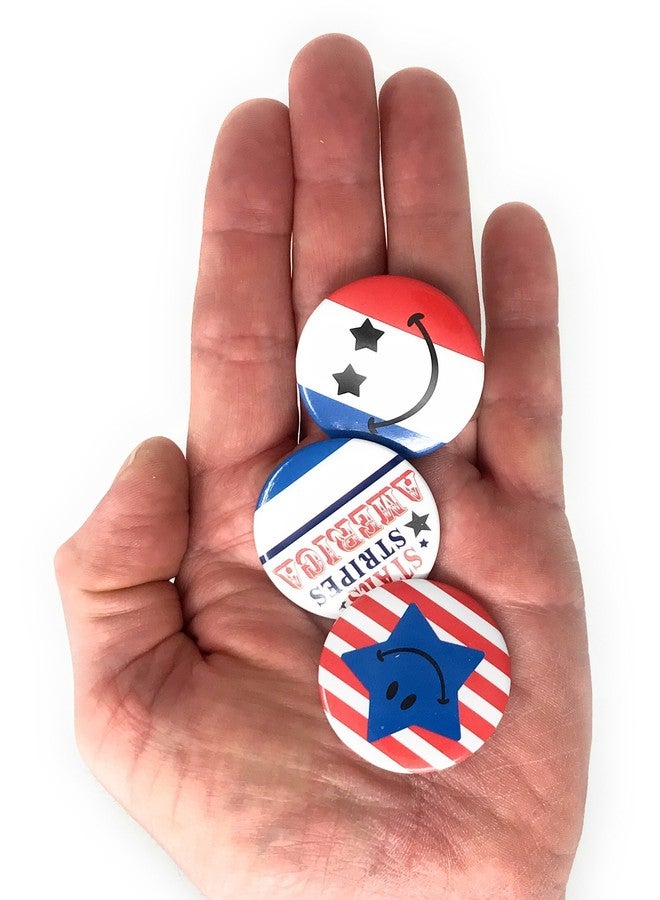 Funiverse 100 Bulk 2" Patriotic Buttons - 4th of July Parade or Fourth of July Party - Image 4