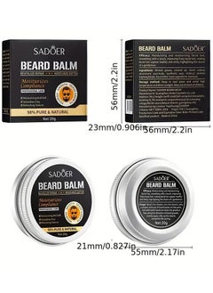 Nourishing Beard Balm - Softens and Moisturizes for a Silky Feel, Invigorating Refreshing Texture, Comprehensive Care Solution for Mens Beard - pzsku/ZD3E19E4B5CAA1CB817C2Z/45/_/1726204646/056a6ce4-a5cd-4e1e-bf70-d1adfd90b057