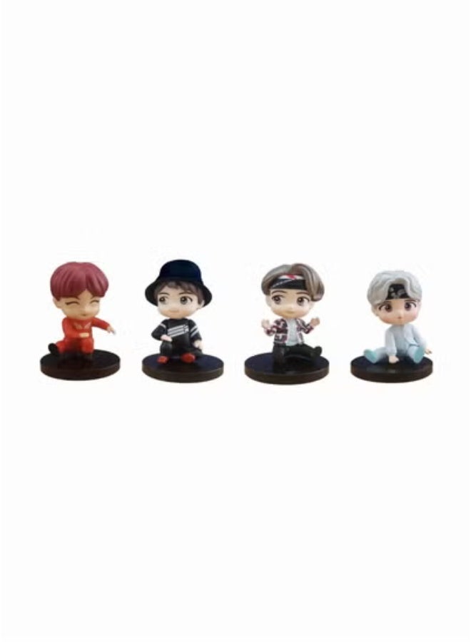 7-Piece BTS cake toppers Characters set of Action Figure Toys Cake Toppers for bts birthday party supplies - Image 3