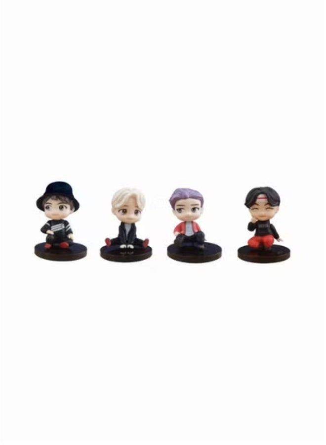 7-Piece BTS cake toppers Characters set of Action Figure Toys Cake Toppers for bts birthday party supplies - Image 2