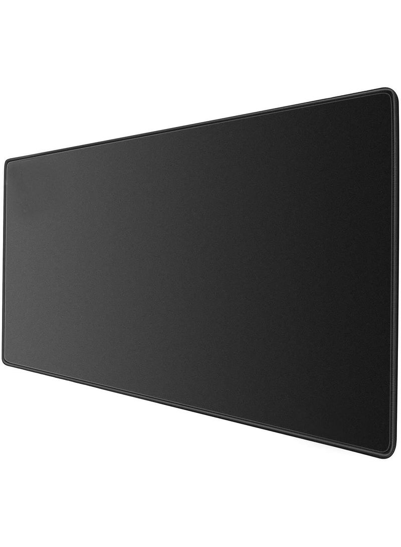 أوكي AUKEY ماوس باد للألعاب بحجم كبير XXL (900 × 400 × 4 مم)، حصيرة ماوس ممتدة سميكة، لوحة مكتب مضادة للانزلاق ومقاومة للسوائل، سطح محكم خاص وحواف مخيطة ضد الاهتراء للوحة المفاتيح والكمبيوتر – أسود - Image 1