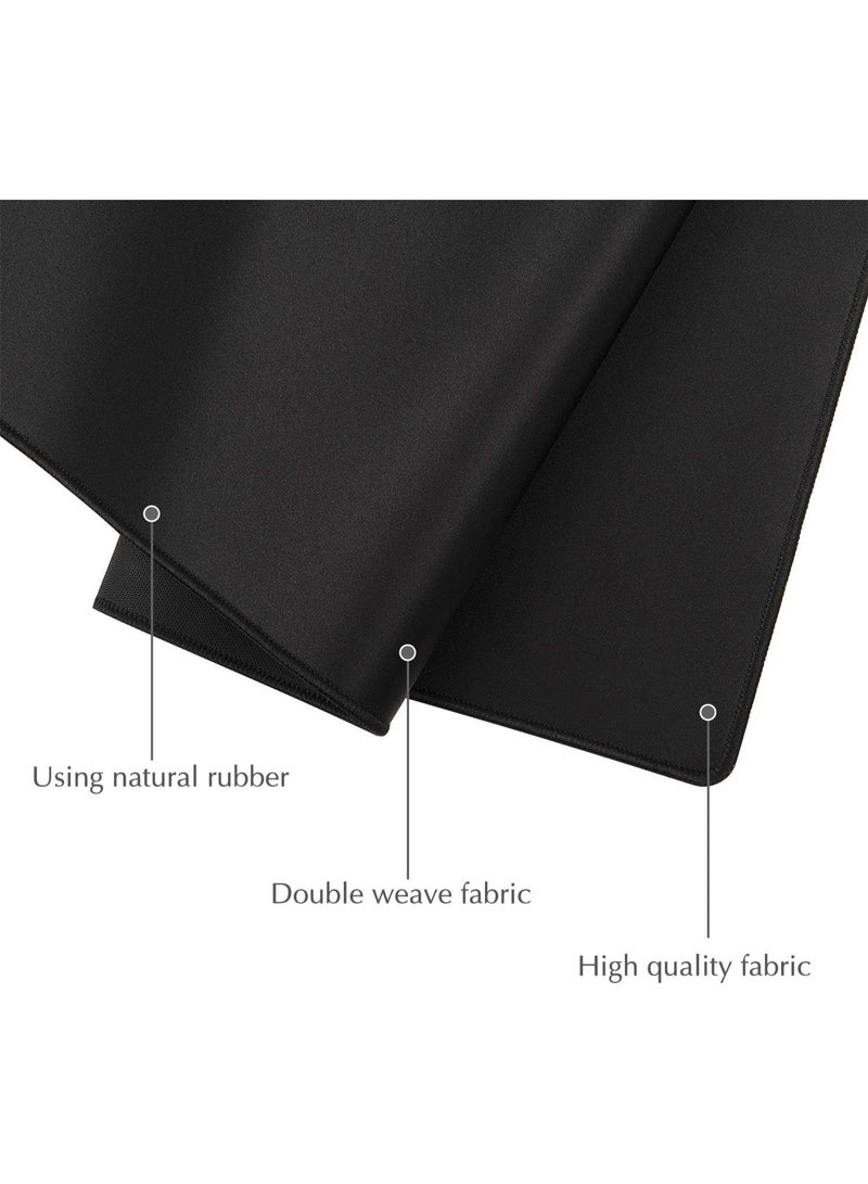 أوكي AUKEY ماوس باد للألعاب بحجم كبير XXL (900 × 400 × 4 مم)، حصيرة ماوس ممتدة سميكة، لوحة مكتب مضادة للانزلاق ومقاومة للسوائل، سطح محكم خاص وحواف مخيطة ضد الاهتراء للوحة المفاتيح والكمبيوتر – أسود - Image 3