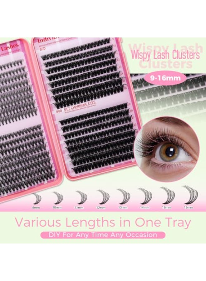 RITALASH Lash Clusters 4 Style DIY Lashes Clusters Eyelash Clusters False Eyelashes Cluster Eyelash Extensions Wispy Lash Clusters Pestaas Postizas Naturales Soft Cluster Lashes640pcs 20D40D60D80D916mm - Image 3