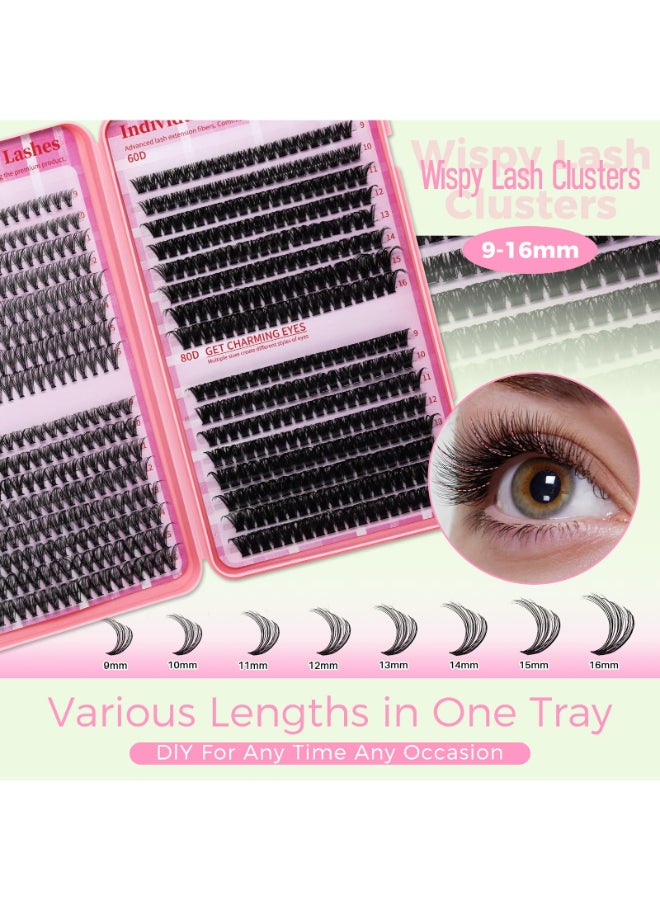 RITALASH Lash Clusters 4 Style DIY Lashes Clusters Eyelash Clusters False Eyelashes Cluster Eyelash Extensions Wispy Lash Clusters Pestaas Postizas Naturales Soft Cluster Lashes640pcs 20D40D60D80D916mm - Image 4