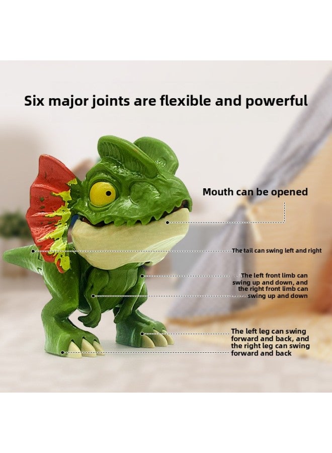 Children's Dinosaur Egg Toy Multi-joint Swing Tyrannosaurus Rex Mini Dinosaur Toy Biting Finger Dinosaur Box Wholesale-Color:188109 Yellow Dinosaur Eggs - Image 3