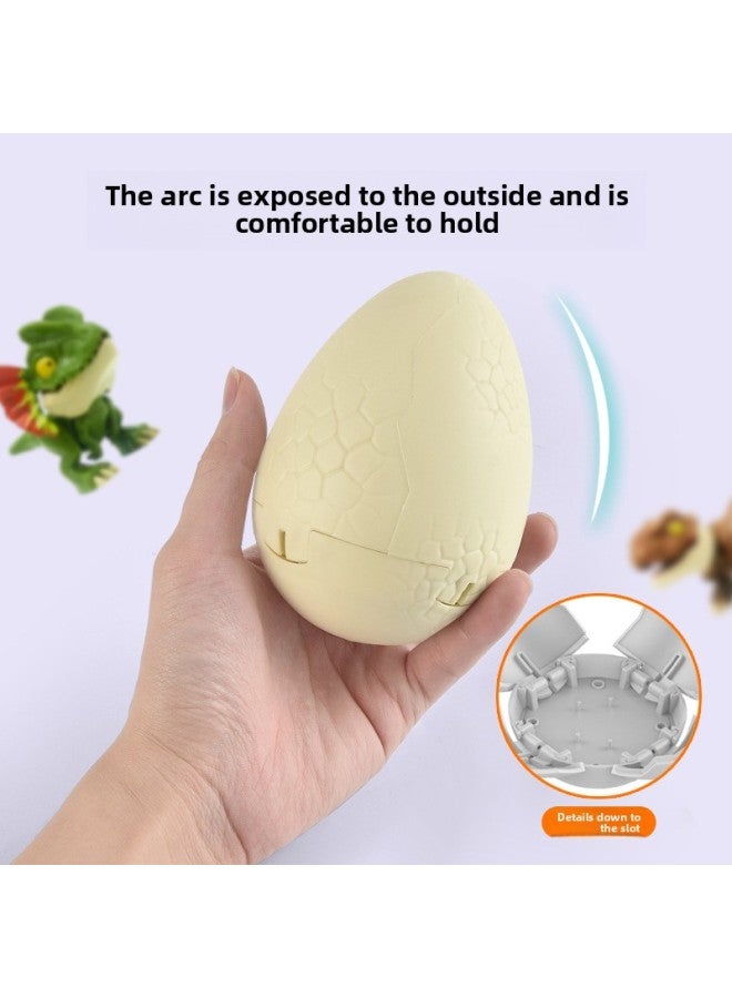 Children's Dinosaur Egg Toy Multi-joint Swing Tyrannosaurus Rex Mini Dinosaur Toy Biting Finger Dinosaur Box Wholesale-Color:188109 Yellow Dinosaur Eggs - Image 5