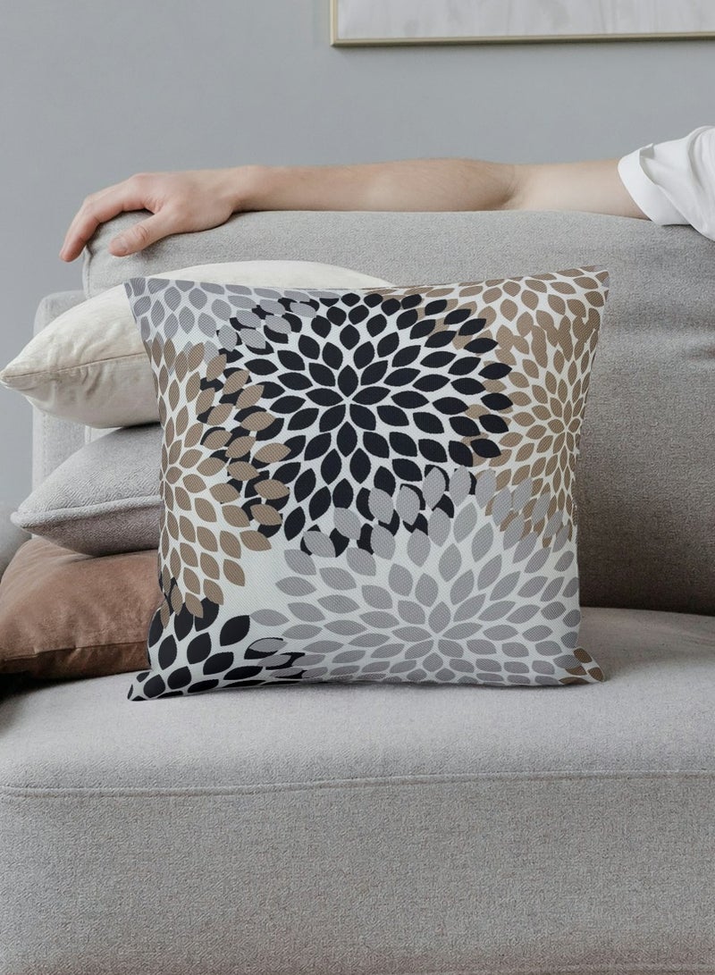 AL-HRAER Luxury Cotton Sofa Cushion Cover with A Durable Fabric With A Soft And Comfortable Texture With Floral Leaf Designs And Decent Colors On All Decors 45X45 cm - Image 1