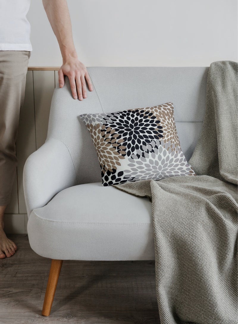 AL-HRAER Luxury Cotton Sofa Cushion Cover with A Durable Fabric With A Soft And Comfortable Texture With Floral Leaf Designs And Decent Colors On All Decors 45X45 cm - Image 3