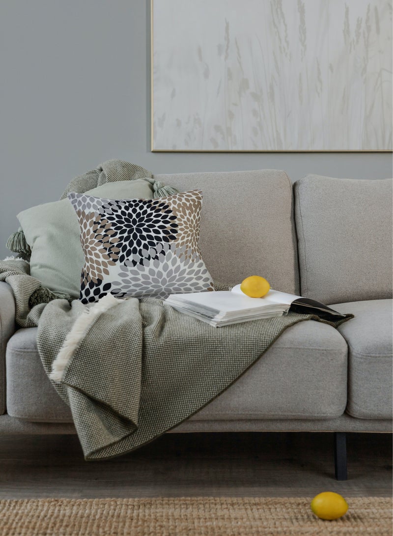 AL-HRAER Luxury Cotton Sofa Cushion Cover with A Durable Fabric With A Soft And Comfortable Texture With Floral Leaf Designs And Decent Colors On All Decors 45X45 cm - Image 5