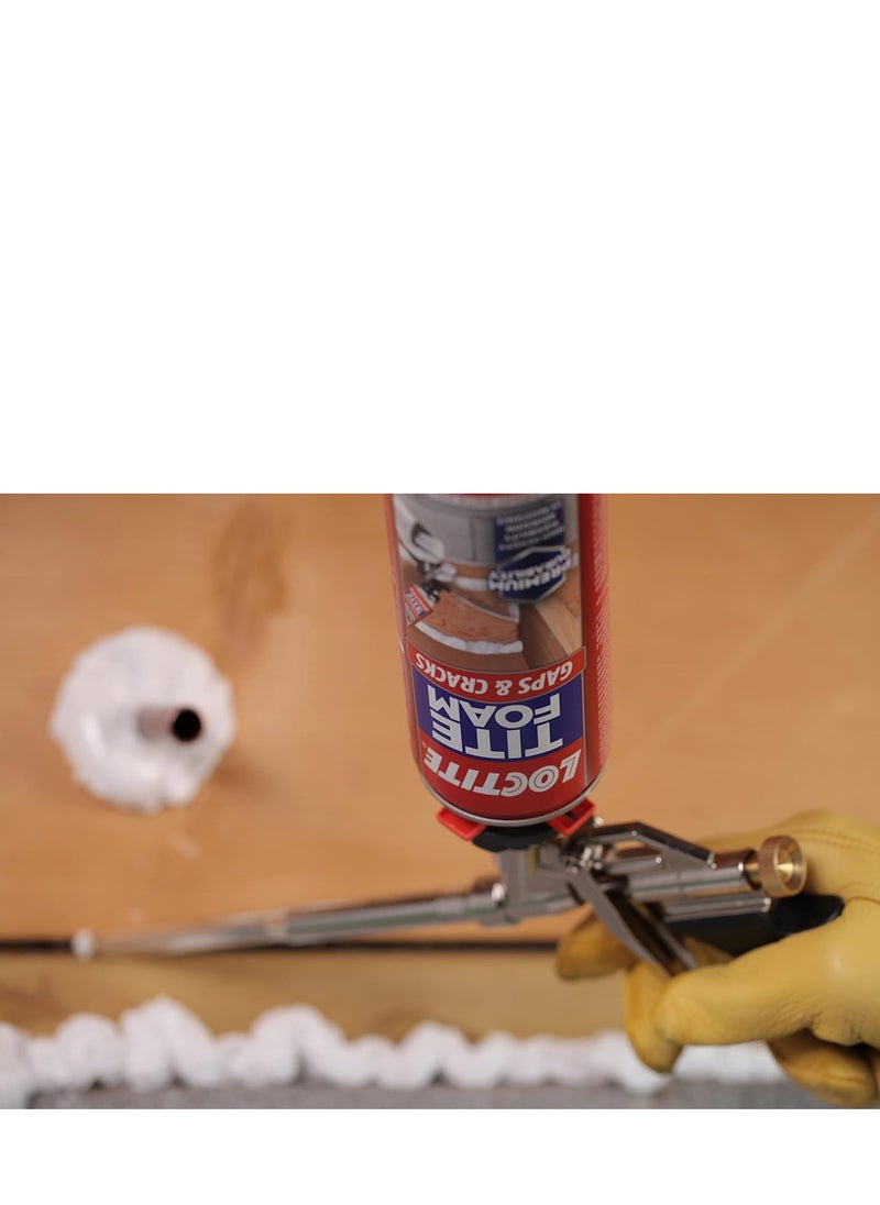 Loctite - Loctite Tite Foam Gaps & Cracks Spray Foam Sealant, Polyurethane Expanding Foam Insulation - 12 fl oz Can, Pack of 1 - Image 1