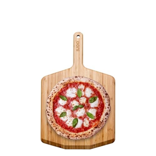 Ooni 12 Bamboo Wood Pizza Peel 12 Inch Pizza Spatula Paddle Wooden Pizza Cutting Board Pizza Oven Accessories