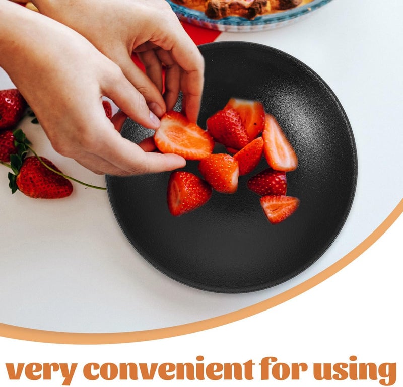 Cabilock وعاء فواكه سيراميك كابيلوك وعاء فواكه قائم للغداء صينية مجوهرات سوداء وعاء تريفل بغطاء حوامل طعام منظم فواكه مجففة صحن صالح للأكل أدوات مائدة سيراميك رخامية - Image 4