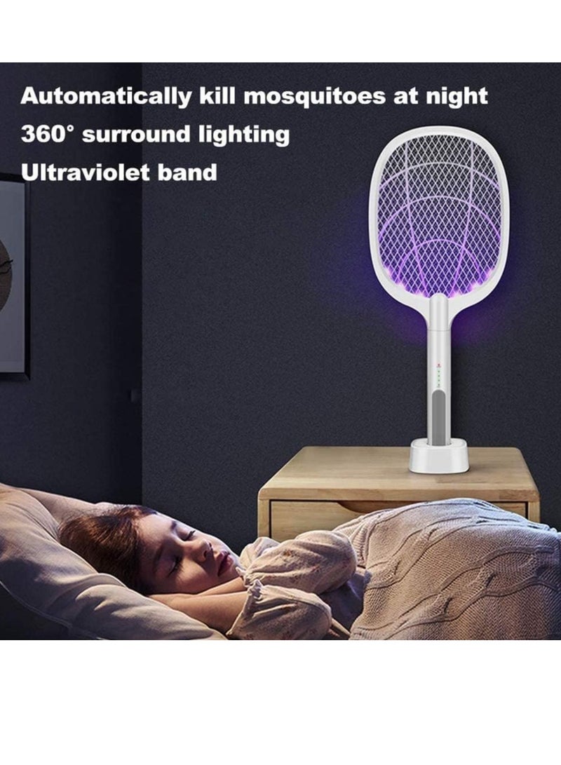 ELTRAZONE Electric Fly Zapper 3000V, USB Fly Swatter Mosquito Killer Bug Zapper with 3-Layer Safety Mesh, Repellent Fly Racquet, No Chemicals, Ideal Choice for Home, Indoor And Outdoor Use - Image 2